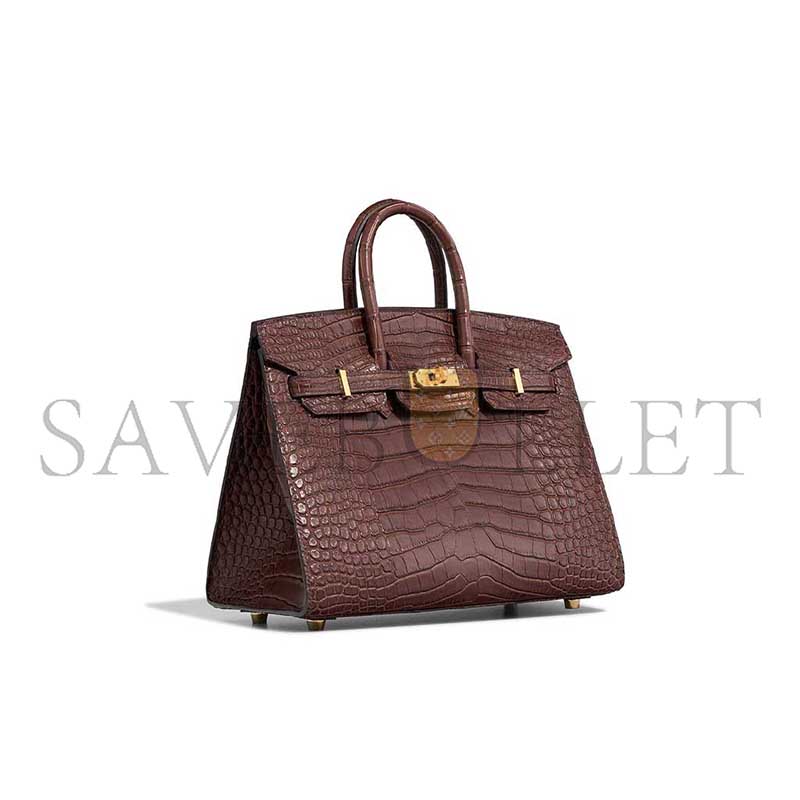HERMÈS MASTER BIRKIN 25 MATTE ALLIGATOR HAVANE (25*19*13cm)